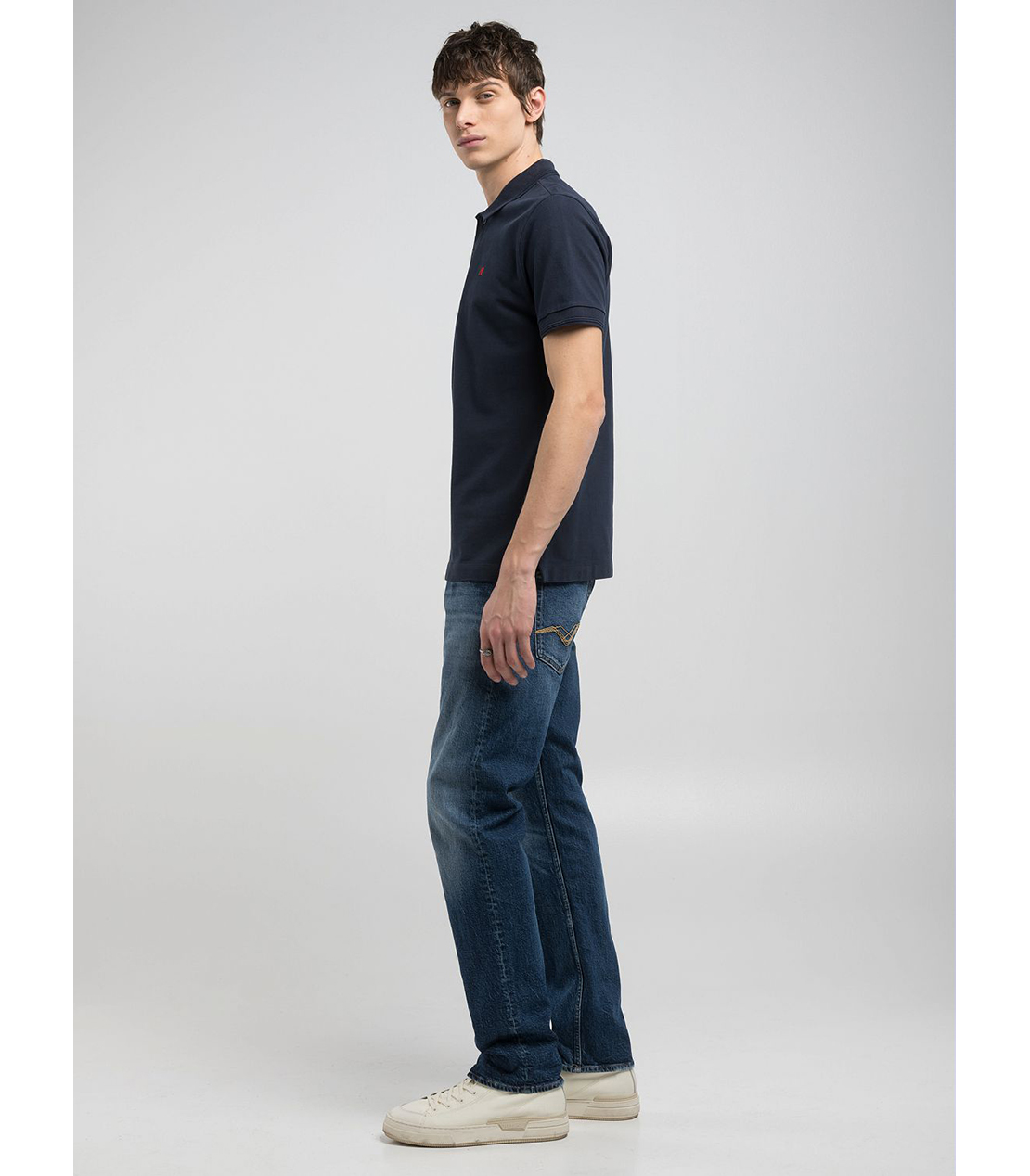 ガーメントダイ コットンピケ ポロシャツ 詳細画像 ダークネイビー 5